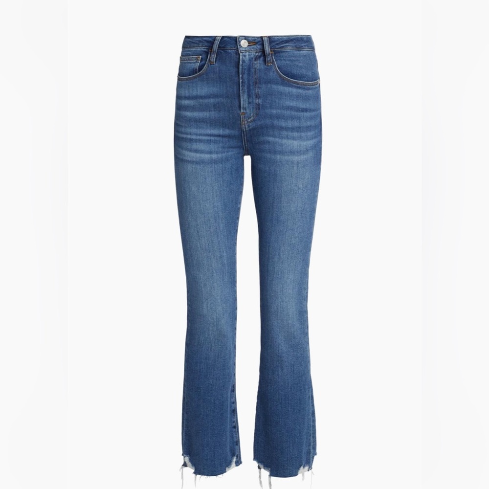 FRAME Le Crop Mini Boot-Leg Jeans, Size 30/US‎ 12 - Picture 3 of 10
